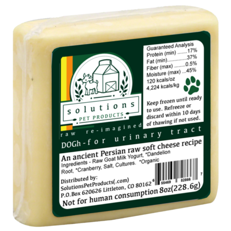 Solutions Pet Products DOG- an ancient soft-cheese, raw milk recipe