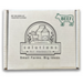 A square cream-colored paper label or packaging insert featuring a circular logo with the words 'BIRCH BARK FRESHLY PRESERVED' and '100% NATURAL'.