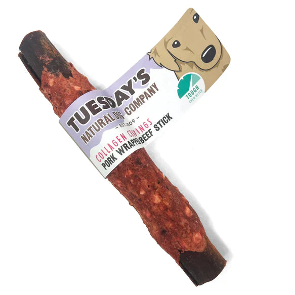 Tuesday's Natural Dog Company 6" Collagen Sticks with Pork