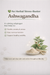 Advertisement for Ashwagandha as an herbal stress-buster with text and images of the herb and powder.