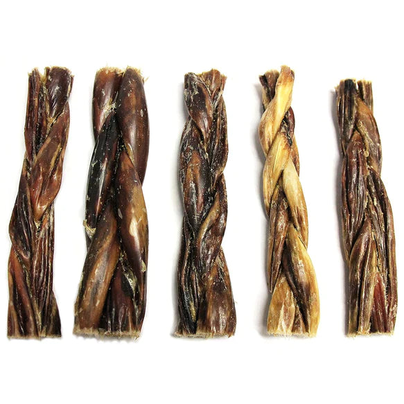 Tuesday's Natural Dog Company 6" Braided Beef Gullets (Bulk)