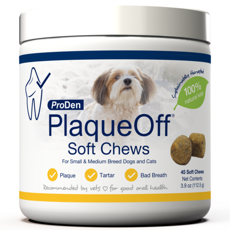 SWEDENCARE PRODEN PLAQUEOFF SOFT DENTAL CHEWS FOR DOGS 45CT