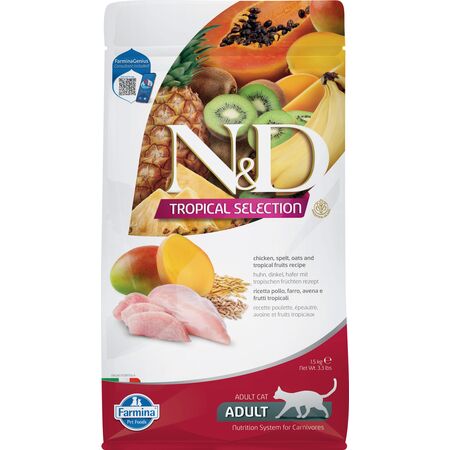 FARMINA N&D CAT TROPICAL SELECTION DRY FOOD