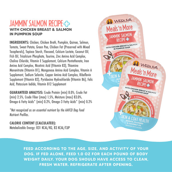 Weruva Jammin' Salmon Recipe Plus with Chicken Breast & Salmon in Pumpkin Soup