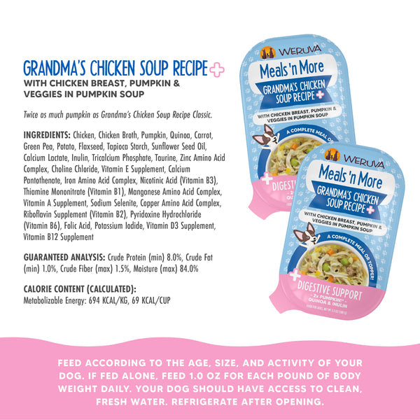 Weruva Grandma's Chicken Soup Recipe Plus with Chicken Breast, Pumpkin & Veggies in Pumpkin Soup