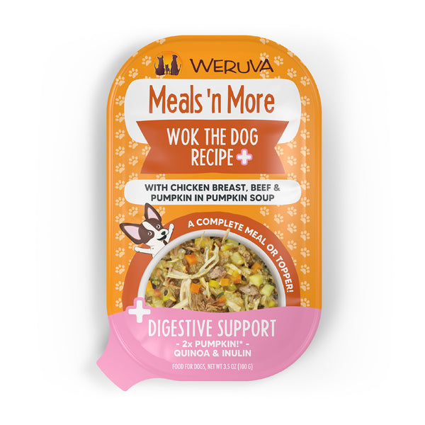 Weruva Wok The Dog Recipe Plus with Chicken Breast, Beef & Pumpkin in Pumpkin Soup