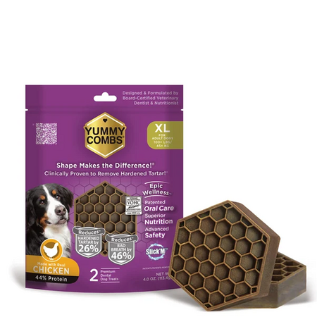 YUMMY COMBS CHICKEN DOG TREAT XL 4OZ