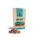 Vital Essentials freeze-dried raw Beef Bites dog treats in a small pouch with treats displayed in front.