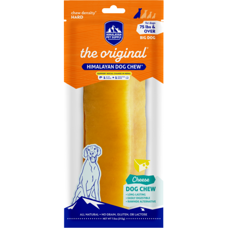 HIMALAYAN DOG CHEW ORANGE CHEESE BIG DOG 75 LBS & OVER