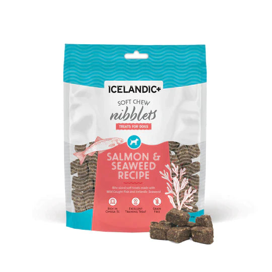 Icelandic+ Salmon & Seaweed Soft Chew Nibblets For Dogs