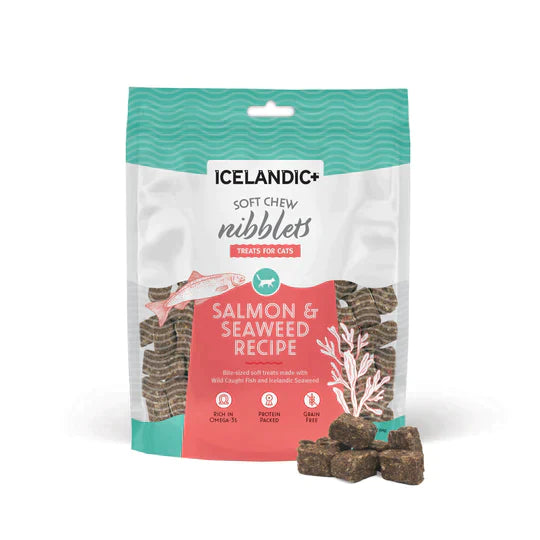 Icelandic+ Salmon & Seaweed Soft Chew Nibblets For Cats