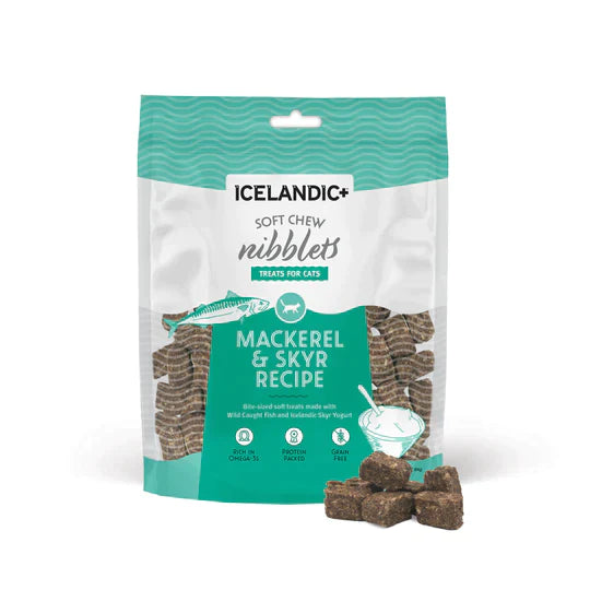 Icelandic+ Mackerel & Skyr Soft Chew Nibblets For Cats