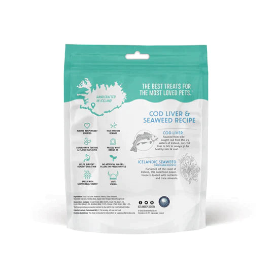 Icelandic+ Cod Liver & Seaweed Soft Chew Nibblets For Cats
