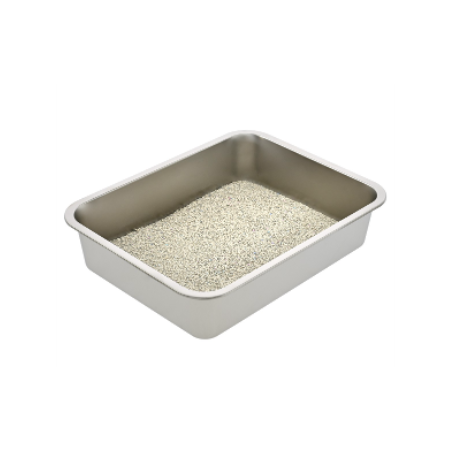 LUCKY & LUCKY LARGE STAINLESS STEEL LITTER PAN
