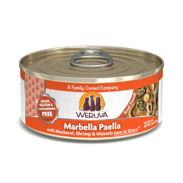 Weruva Marbella Paella with Mackerel, Shrimp & Mussels in Gravy