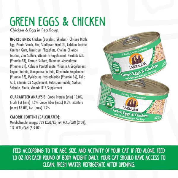 Weruva Green Eggs & Chicken with Chicken & Egg in Pea Soup