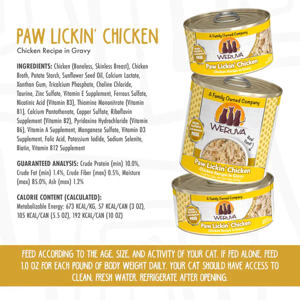 Weruva Paw Lickin' Chicken Chicken Recipe in Gravy