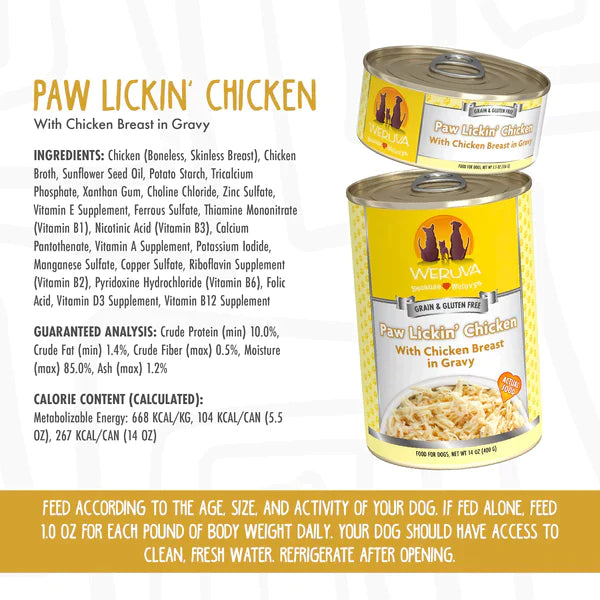 Weruva Paw Lickin' Chicken with Chicken Breast in Gravy