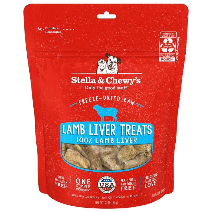 STELLA & CHEWYS TREATS FD LAMB LIVER 3 OZ