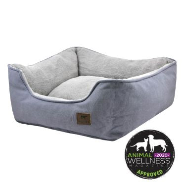TALL TAILS DOG BED ALL IN ONE GREY SMALL 28x22