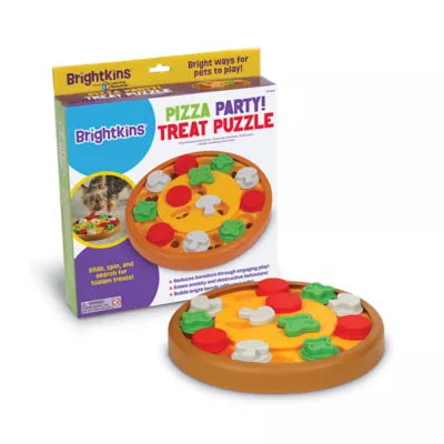 BRIGHTKINS DOG TOY PIZZA PAR TREAT PUZZLE
