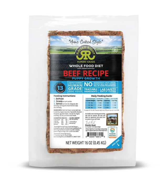 Raised Right Dog Recipes 16 OZ