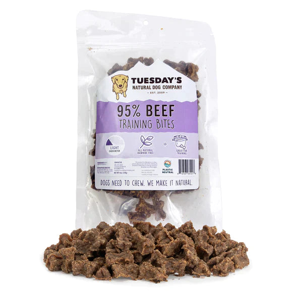 Tuesday's Natural Dog Company 95% Beef Training Bites - 6 oz