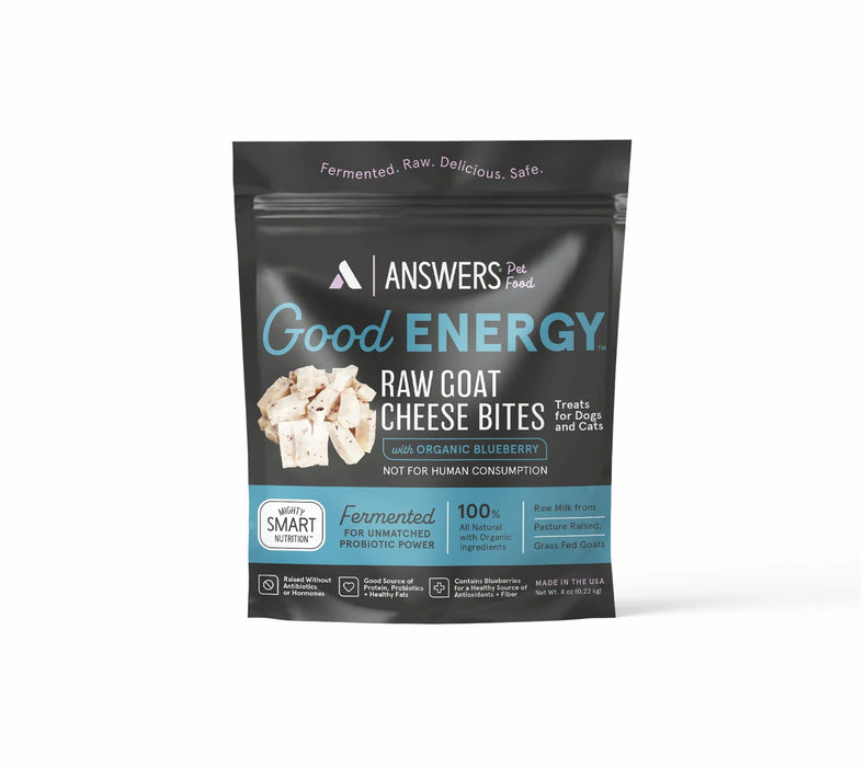 ANSWERS GOOD ENERGY RAW GOAT CHEESE BITES