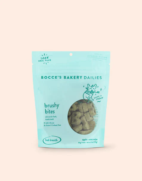 Bocce's Bakery Brushy Bites Soft & Chewy Treats