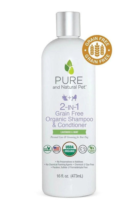 PURE AND NATURAL ORGANIC 2-IN-1 SHAMPOO & CONDITIONER 16 OZ