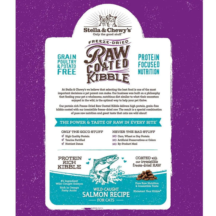 Stella & Chewy's Raw Coated Kibble Wild-Caught Salmon Recipe