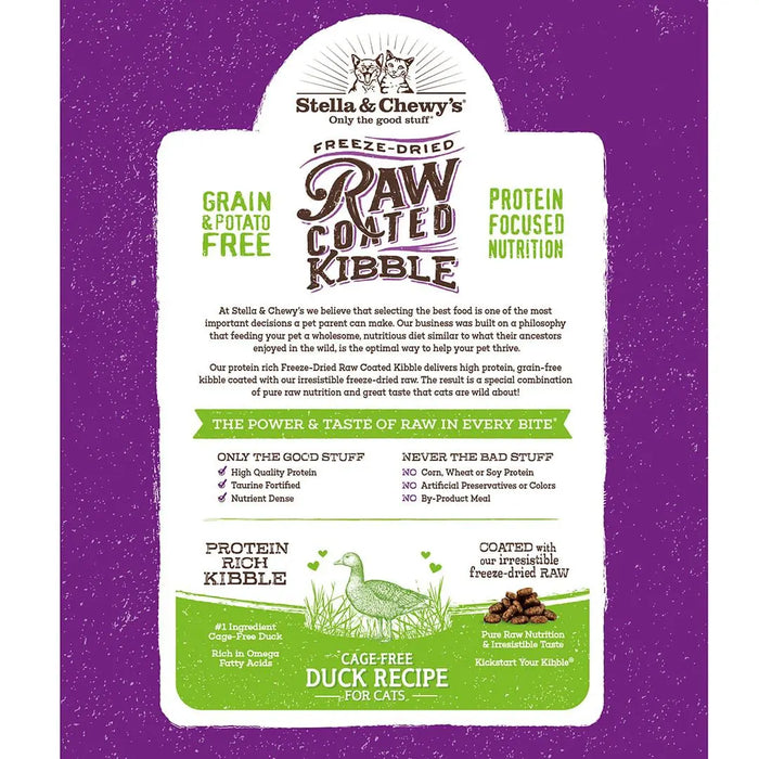 Stella & Chewy's Raw Coated Kibble Cage-Free Duck Recipe