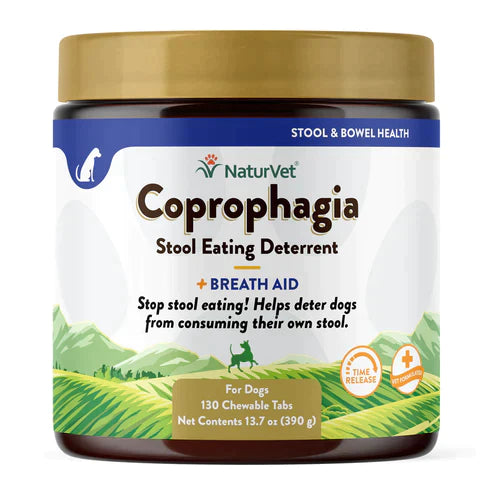 Naturvet Coprophagia Stool Eating Deterrent Chewable Tablets