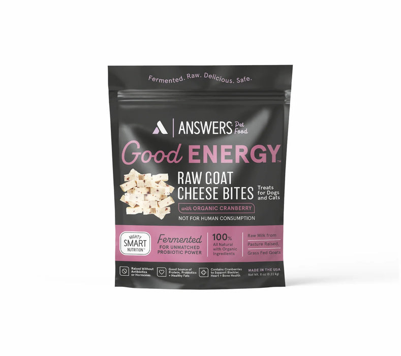 ANSWERS GOOD ENERGY RAW GOAT CHEESE BITES