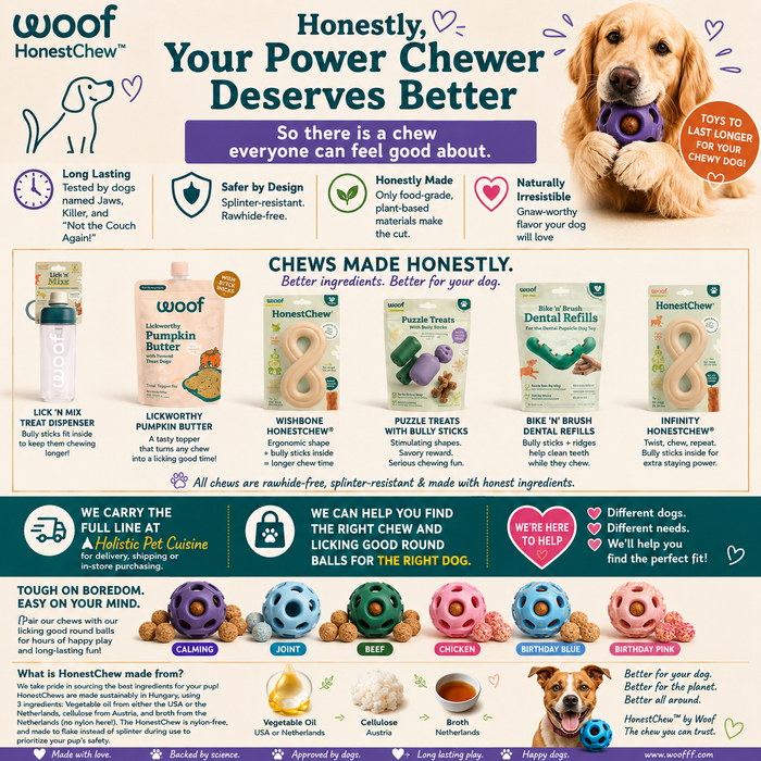 WOOF HONEST CHEW BEEF ANTLER LARGE