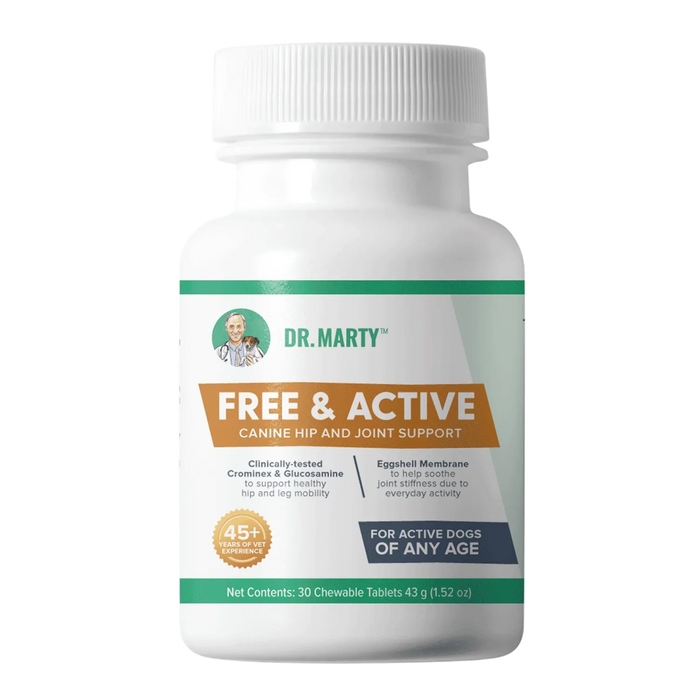 Dr. Marty Free & Active Hip and Joint Support Chewable Tablet