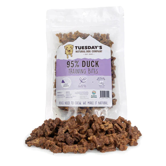 Tuesday's Natural Dog Company 95% Duck Training Bites - 6 oz