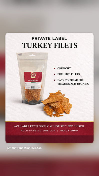 HOLISTIC PET CUISINE TURKEY FILETS 4 OZ