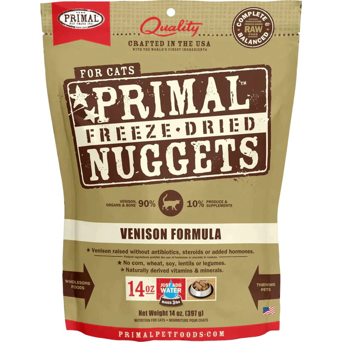 Primal Pet Foods Feline Freeze-dried Nuggets Venison