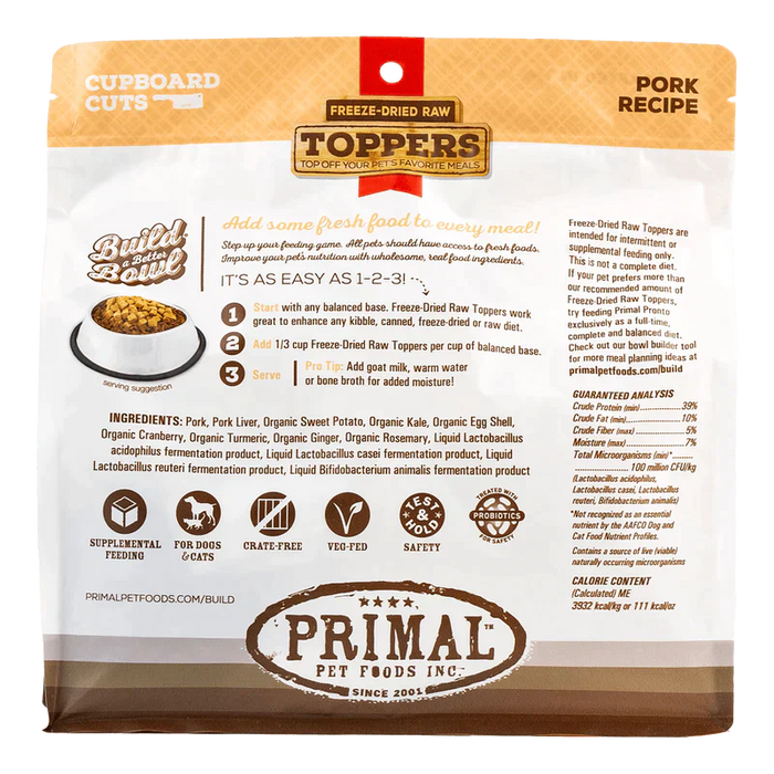 Primal Freeze Dried Raw Toppers