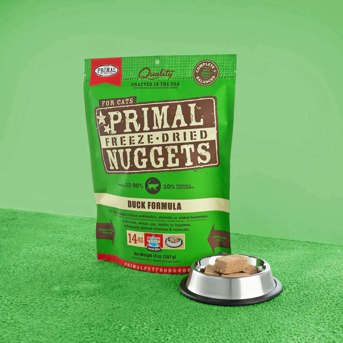 Primal Pet Foods Feline Freeze-dried Nuggets Duck