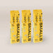 Three yellow boxes of Smalls Bird Licks Chicken Recipe lickable cat treats, with individual treat sticks visible above each box.