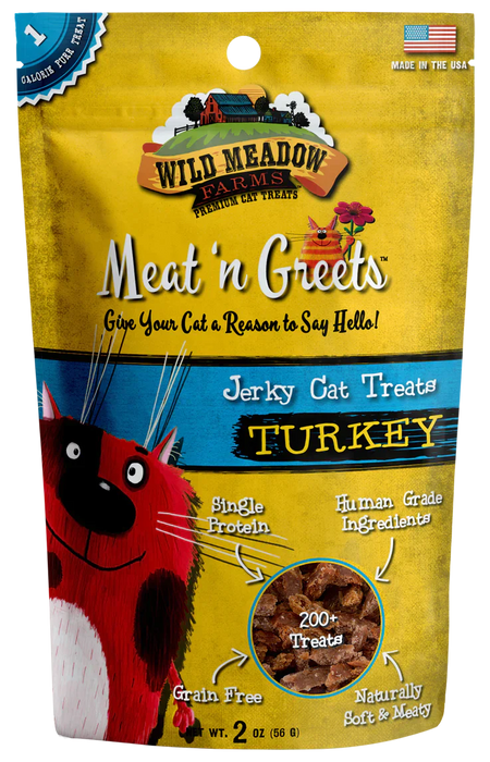 Wild Meadow Farms Meat 'N Greets Turkey Cat Treats