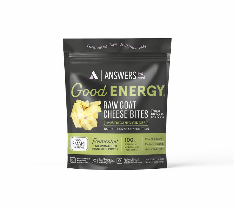ANSWERS GOOD ENERGY RAW GOAT CHEESE BITES