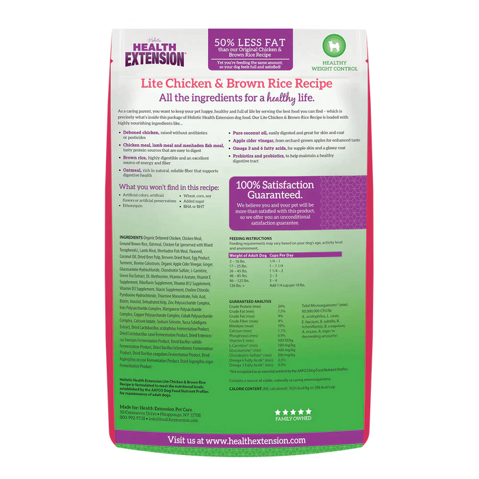 Health Extension Lite Chicken & Brown Rice Recipe