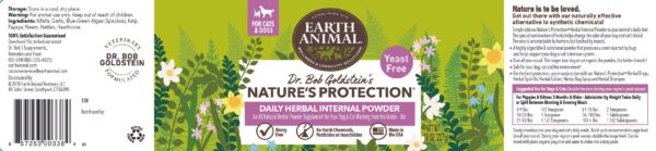 Earth Animal Nature's Protection Flea & Tick Daily Herbal Internal Powder “ Yeast Free