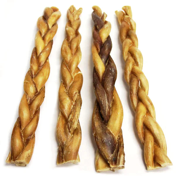Tuesday's Natural Dog Company 12" Braided Bully Sticks - Natural Scent (Bulk)