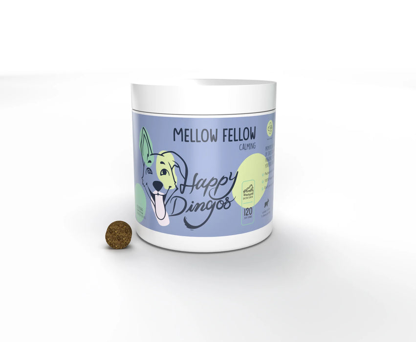 Happy Dingos Mellow Fellow Calming Supplement for Dogs