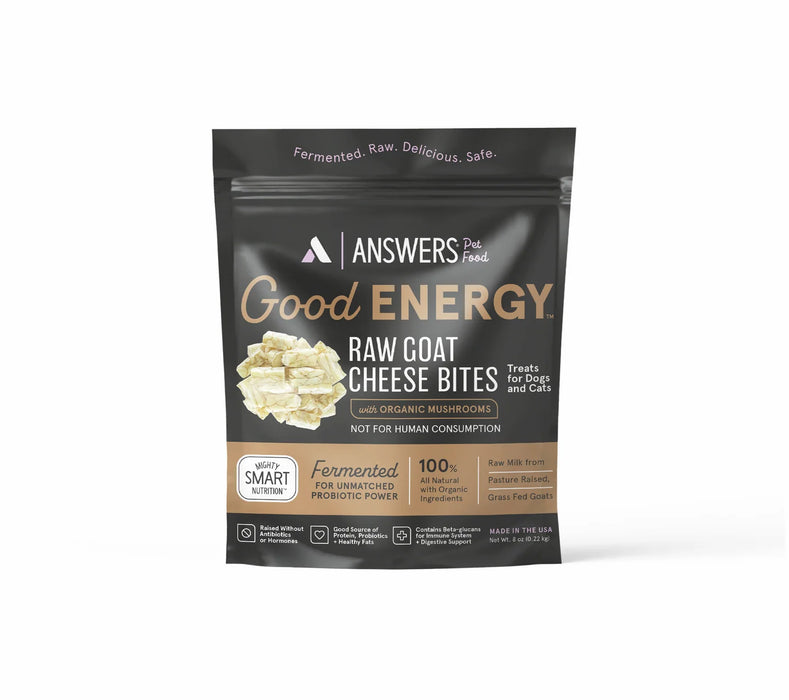 ANSWERS GOOD ENERGY RAW GOAT CHEESE BITES