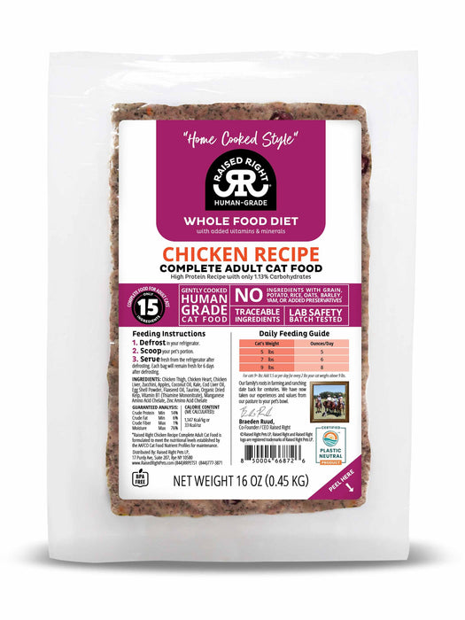 Raised Right Feline Recipes 16 OZ